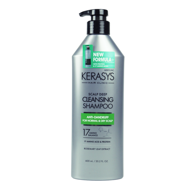 Kerasys Scalp Care Shampoo Deep Cleansing 600ml (Made in Korea) – Nova fórmula!