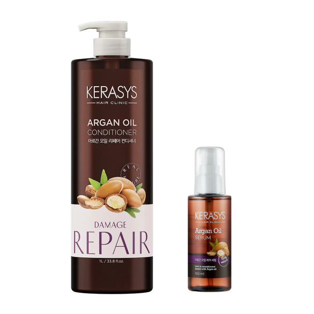 Kerasys – Argan Oil Condicionador 1L + Argan Oil Serum 100ml