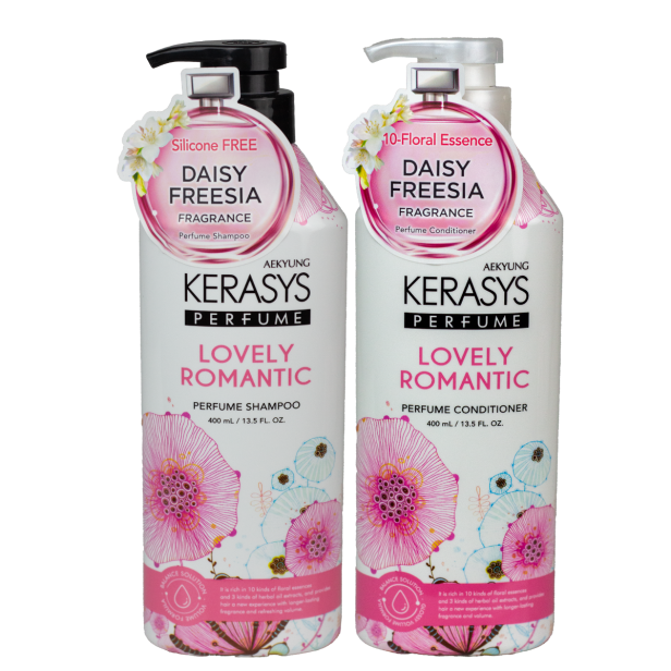Kerasys Perfume Lovely Romantic Shampoo 400ml + Condicionador 400ml